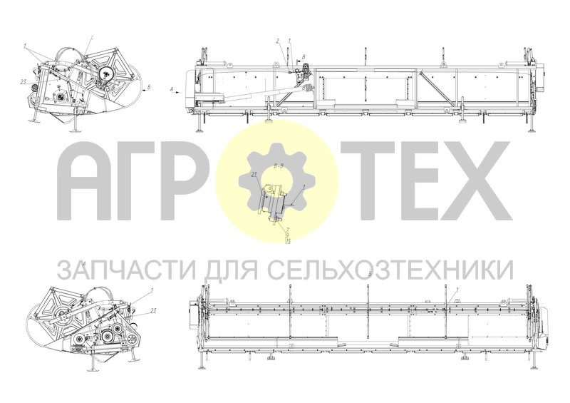 Чертеж Электрооборудование жатки (161.27.10.100)